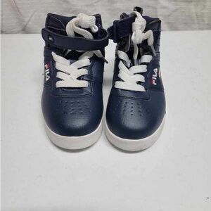 Fila Kids Dark Blue Sneakers with White Accents